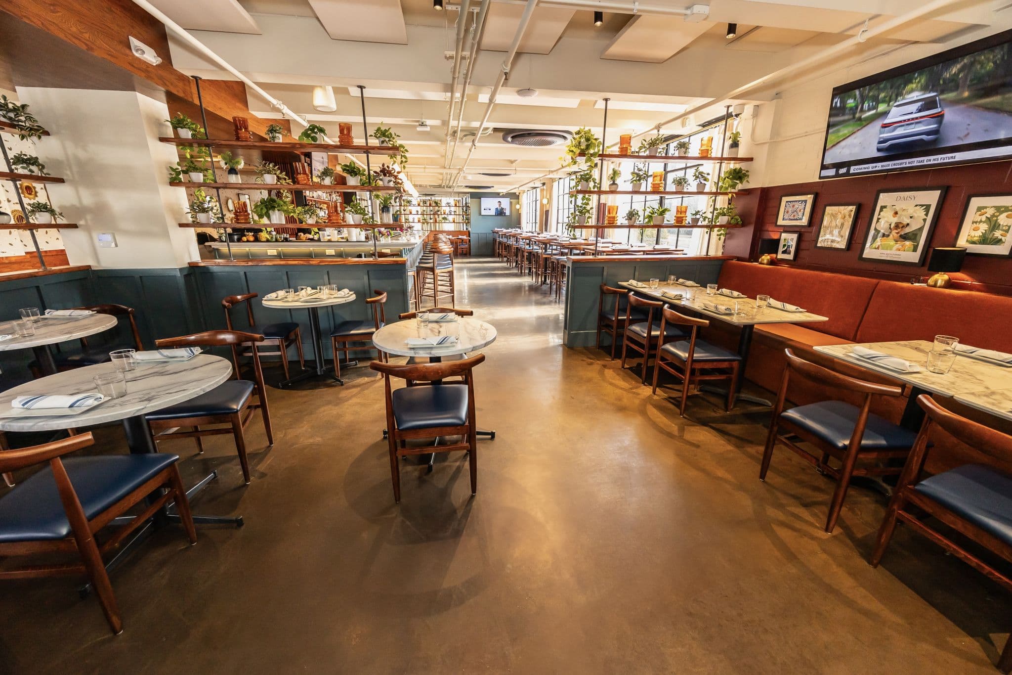 Daisy Tavern completed commercial painting and wallcovering project